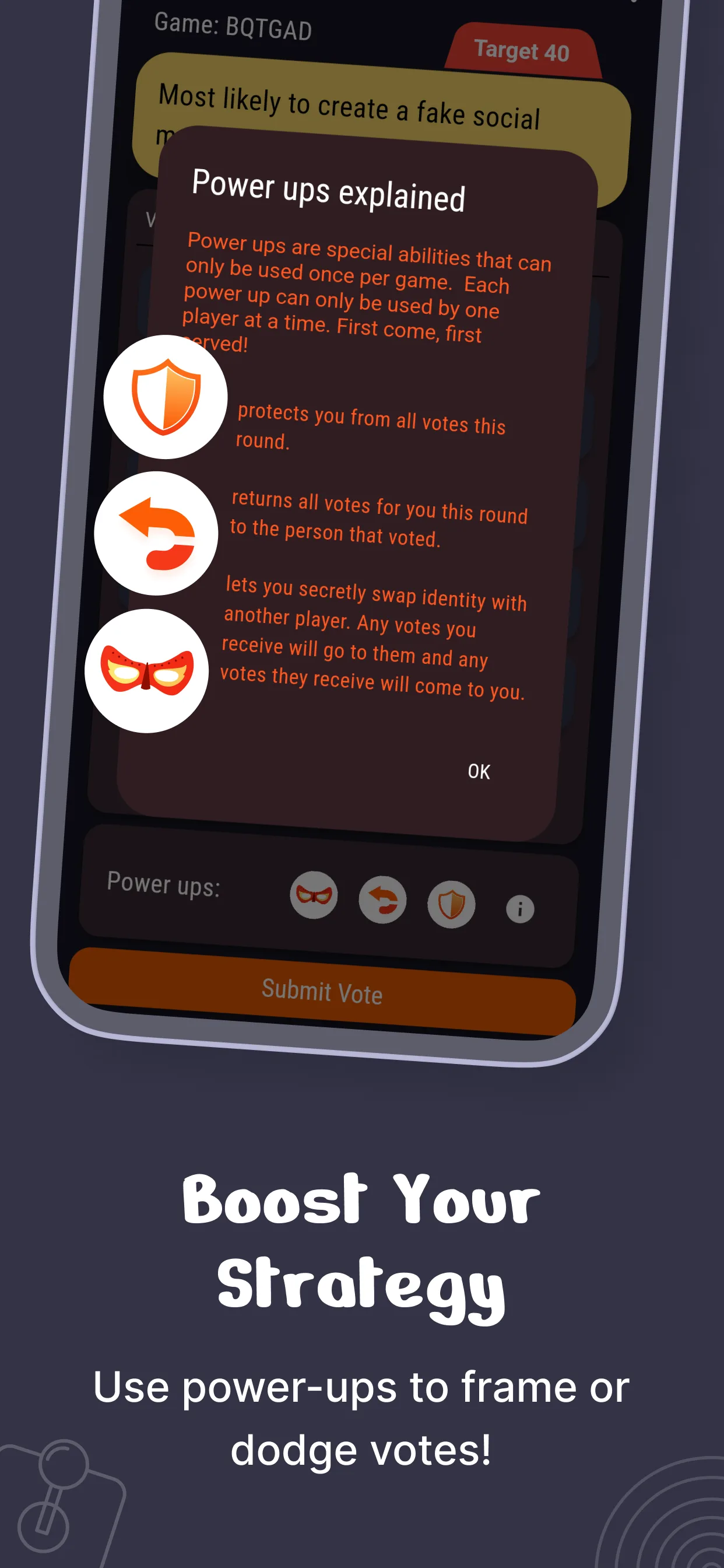 Boost your strategy with power-ups